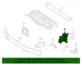 Front bumper absorber left Mercedes EQS-class V297 22-25