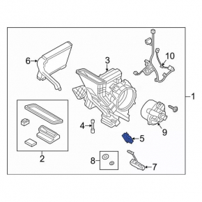 Resistor Ford Focus mk3 11-18 type 1