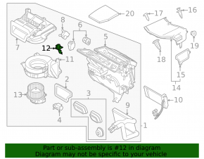 Resistor Ford Focus mk3 11-18 type 1