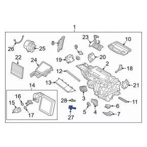 Resistor Ford Focus mk3 11-18 type 1