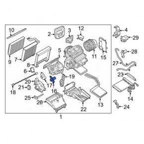 Resistor Ford Focus mk3 11-18 type 1