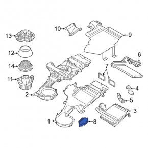 Resistor Ford Focus mk3 11-18 type 1