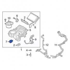 Resistor Ford Focus mk3 11-18 type 1