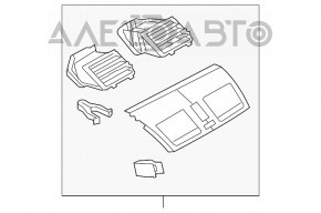 Air duct central Mazda3 MPS 09-13