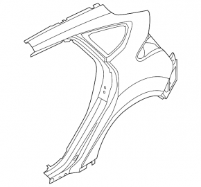 Quarter wing rear right Ford Focus mk3 11-18 5d