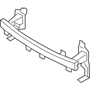 Front bumper reinforcement Ford Fusion mk5 13-16 rusty