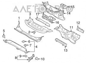 Ford Transit Connect MK2 13-20 Windscreen Wiper Pan