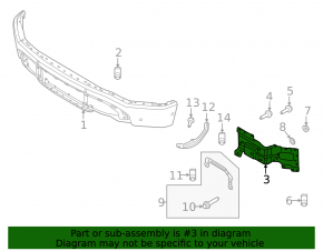Left Front Bumper Bracket Ford F-150 22-25 EV