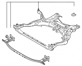 Mazda CX-50 23-26 front subframe with booster