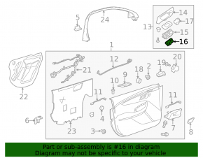 Front Right Window Regulator Buick Encore 17-19