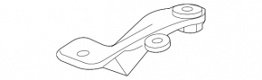 Radiator cushion upper left Chevrolet Camaro 16-23 2.0 rubber + plastic