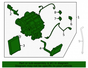 Heater assembly Nissan Sentra 20-23