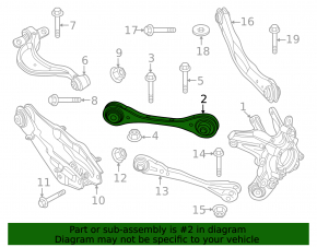 Rear right upper transverse control arm BMW 7 G70 23-25 i7