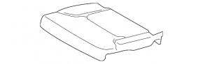 Left rear seat Volvo XC90 16-22 black leather for 3 rows, needs cleaning, dented