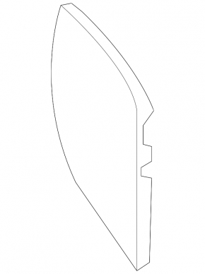 Dashboard trim side left VW CC 08-17 black, scratches