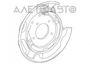 Rear Right Brake Disc Cover Toyota Sequoia 08-16