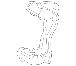 Front right brake caliper bracket for Toyota Prius V 12-17