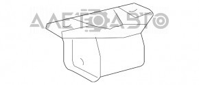 Rear subframe bracket right Toyota Highlander 01-07 AWD