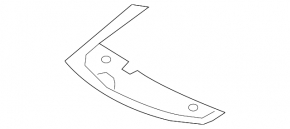 Front bumper trim, lower left, BMW X7 G07 19-22 M-Sport