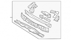 Subaru b9 Tribeca wiper grille pan 1 part