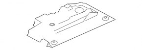 BMW 5 G30 17-23 Driver's Footwell Front Panel Trim Black