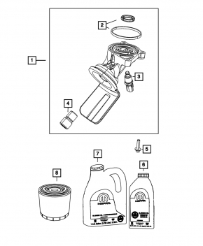 Oil Filter Housing Dodge Durango 11-16 5.7