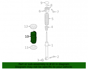 Front right spring for Hyundai Santa FE 21-23 AWD 2.5