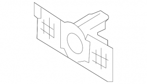 Parking sensor bracket on the lower grille of the front bumper, right VW Tiguan 18-21, outer, R-Line