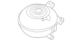 Coolant expansion tank for VW Jetta 21-26