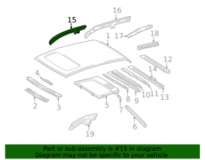 Right center pillar for Lexus RX300 98-03, gold