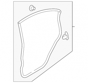 Door seal rear left Subaru XV Crosstrek 13-17
