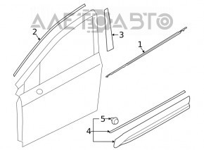 Door trim side front right Subaru Forester 19- SK