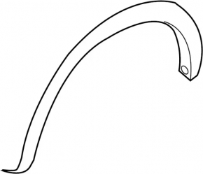 Front right fender arch trim for Infiniti QX56 QX80 11-20