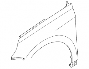 Front right wing Hyundai Ioniq 17-22