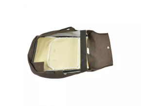 Passenger seat Jeep Renegade 15-17 without airbag, mechanics, cloth, gray with brown, for dry cleaning