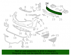 Acura ILX 19-22 Front Bumper Reinforcement