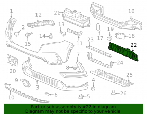 Honda CRV 23-25 radiator deflector blind with motor, broken