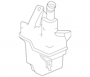 Honda Accord 18-22 windshield washer reservoir with filler neck and cap