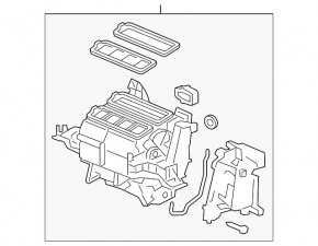 Honda CRV 12-14 heater assembly