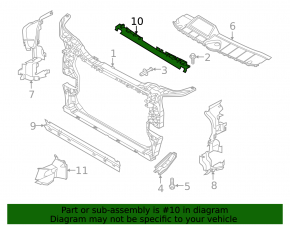Upper radiator deflector Audi Q5 80A 18-24 3.0T