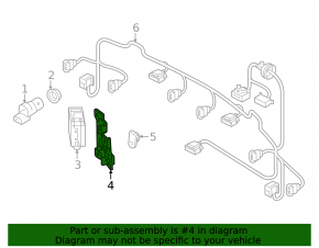 Right blind spot sensor bracket for Audi Q5 80A 21-24