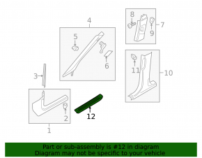 Audi Q5 80A 18-24 black front right outer door sill trim with chrome and backlight, S-Line, scratches, cut wire