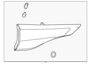 Light inside trunk door right Toyota Sienna 21-25 Limited, Platinum, XSE