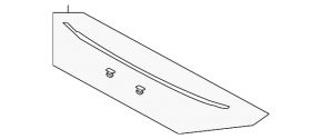 Sealing rubber bumper hood-bumper Hyundai Ioniq 17-22