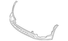 Kia Sorento 2014-2015 bare front bumper, lower part