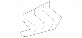 Rear bumper bracket lower left Kia Sorento 11-15