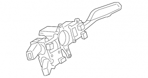 Steering column switch guitar assembly Audi A3 8V 15-17 for distronic, without lane tracking
