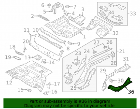 Rear right underbody protection for Audi A5 F5 18-24 coupe