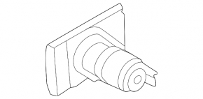 Cigarette lighter in the left wheel arch trim of the Hyundai Tucson 22-25