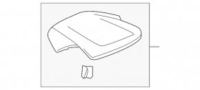 Ford Escape MK3 17-19 upper center dash trim for small display